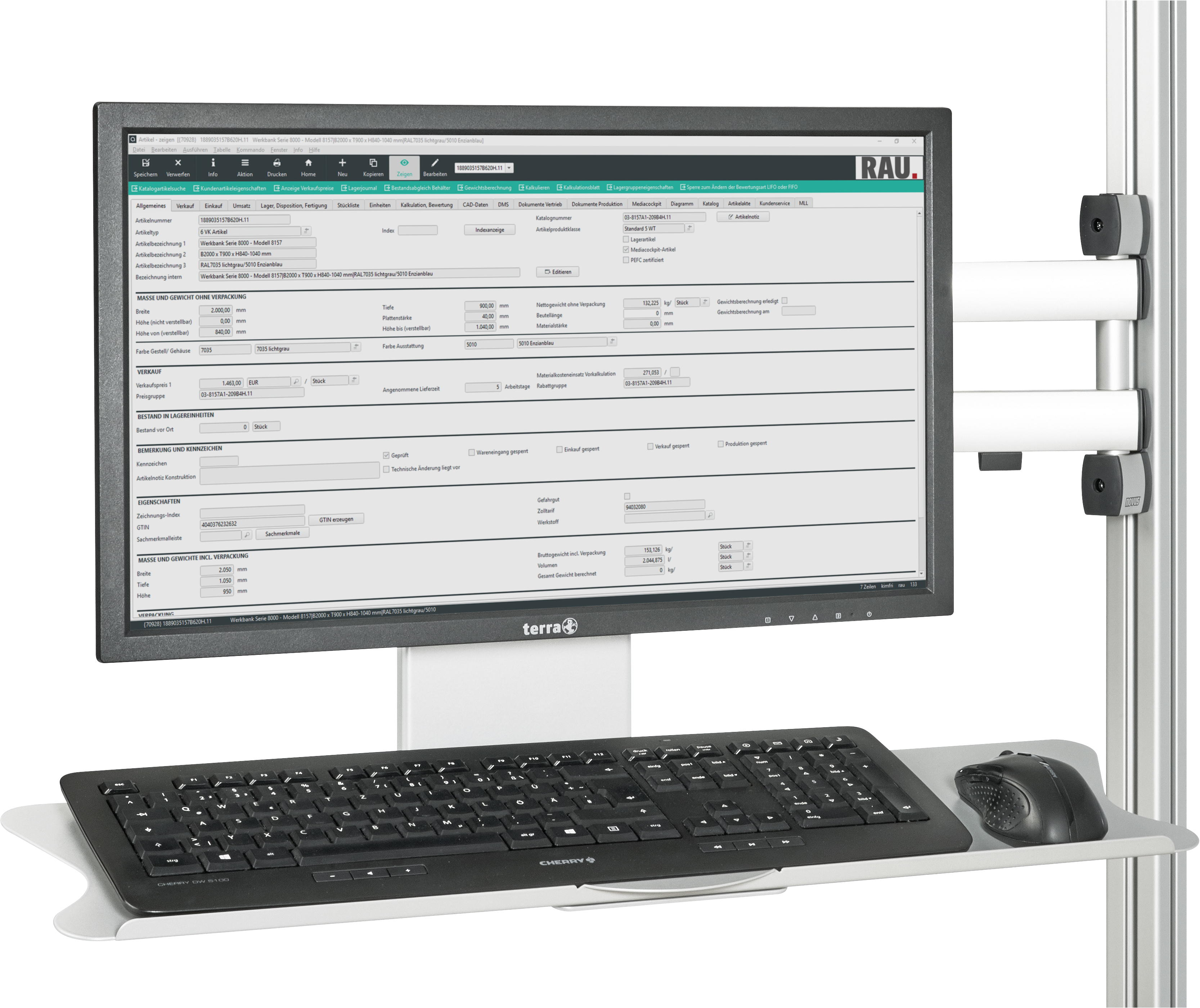 Schwenkarm für Flachbildschirm