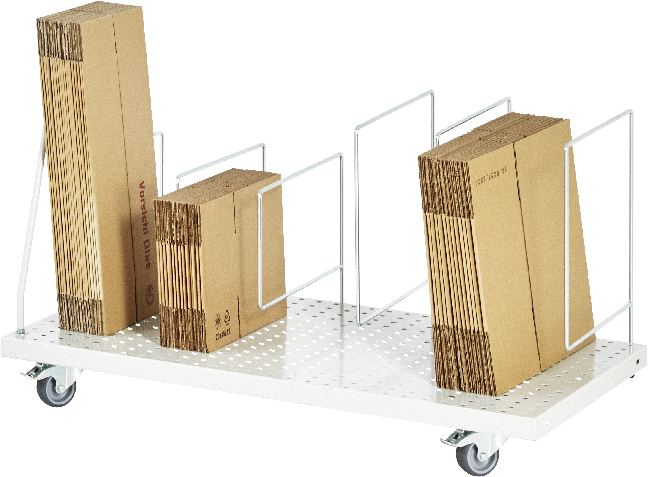 Kartonagenmagazin, fahrbar