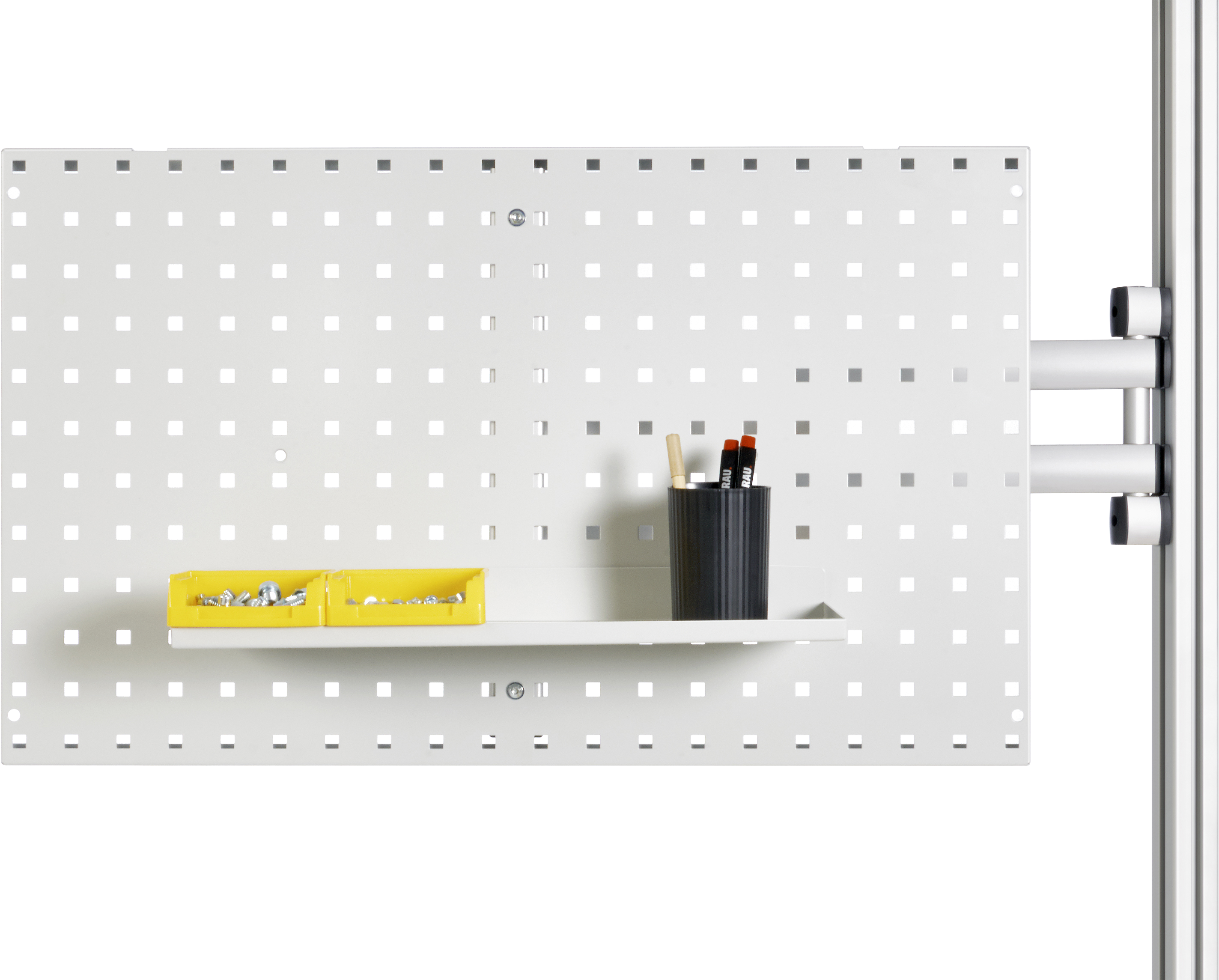 Schwenkarm mit Lochplatte